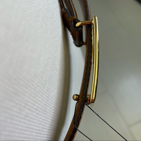 Gucci Brown Leather Gold G Cube Belt 100 40 523305 Luxury Statement Designer - Picture 11 of 16